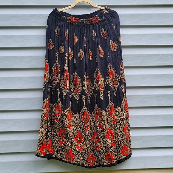 ROYAL PAISLEY WOMEN'S BKACK SKIRT NWT - Picture 1 of 10